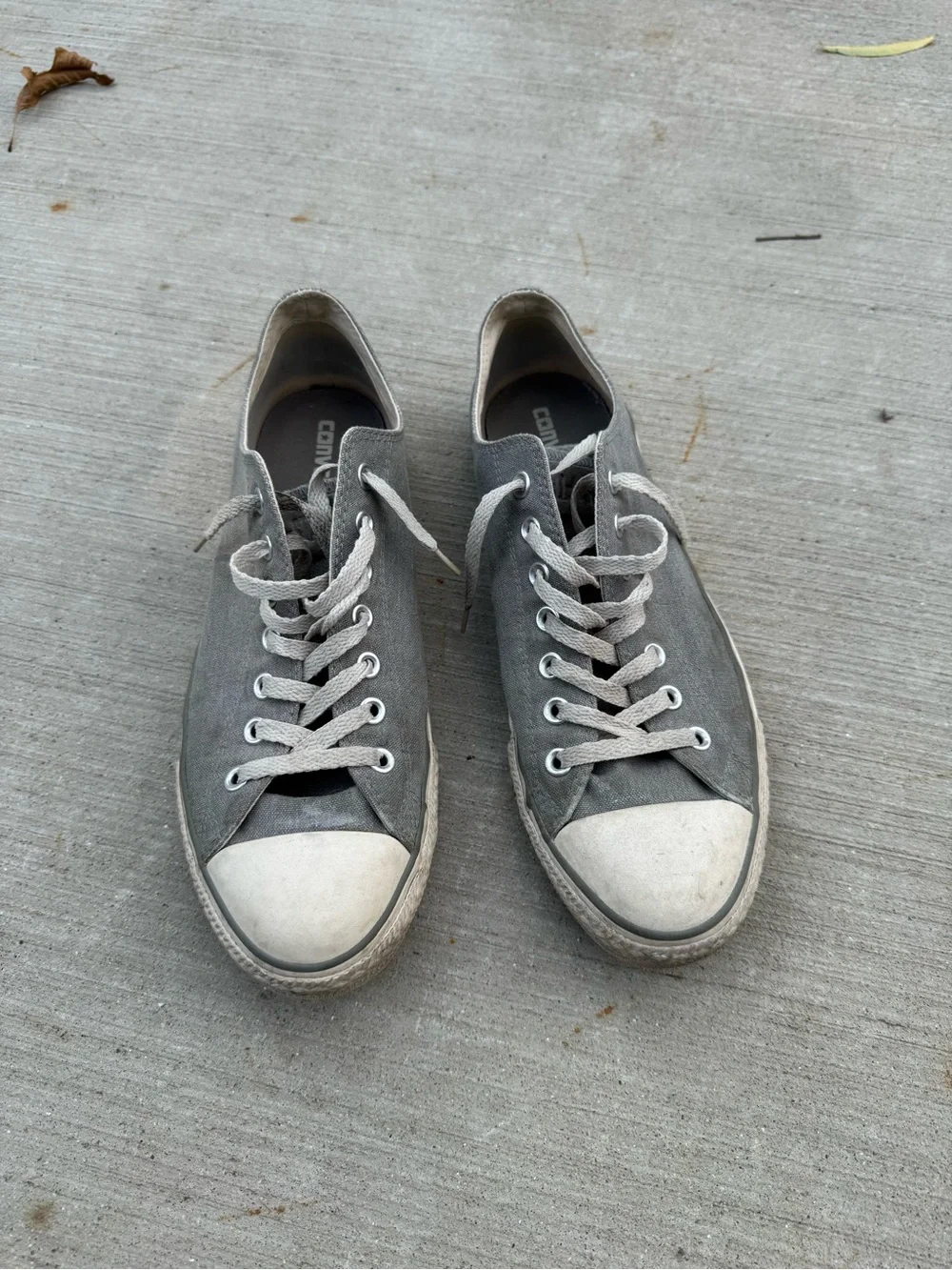Vintage Converse Chuck Taylor All Star Faded Gray Low Top Sneakers Men’s 11